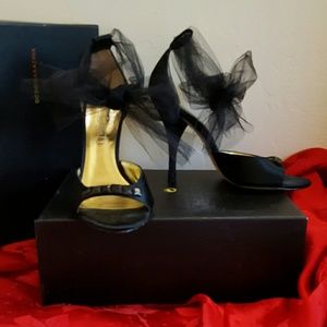 RARE Sexy Black Satin BCBG MAX AZRIA